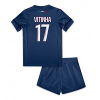 Paris Saint-Germain Vitinha #17 Hemmatröja Barn 2024-25 Kortärmad (+ Korta byxor)